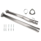 4" 2011-2017 Ford 6.7L Powerstroke DPF Delete Race Pipe w/Muffler Exhaust